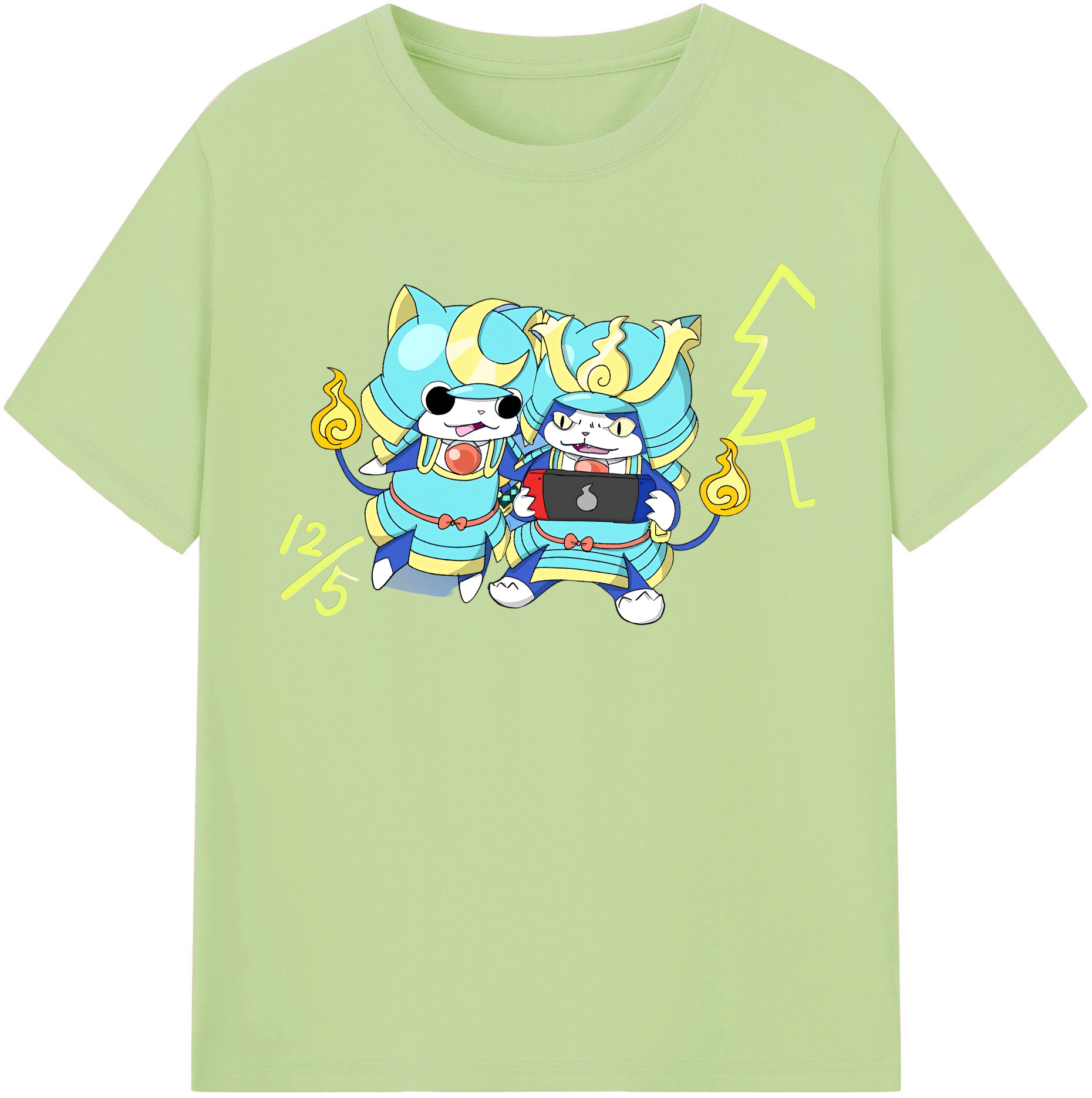（画像用） 妖怪ウォッチ Yo-kai Watch 綿100％半袖Tシャツ（フロントプリント）